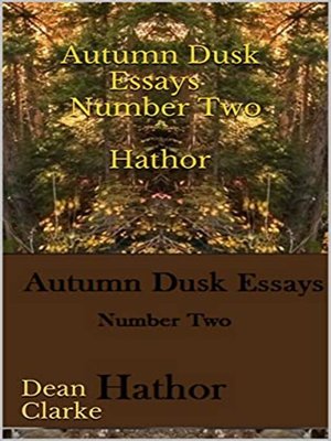 cover image of Autumn Dusk Essays Number Two